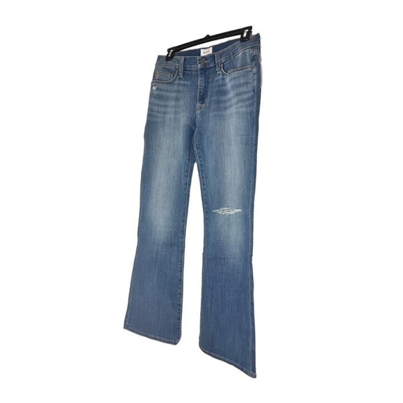 Hudson Jeans Womens Mid Rise Med Wash Natalie Wide Leg Bootcut Jeans Sz 30 New - Picture 2 of 14